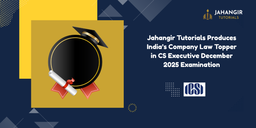 CS Executive Company Law Topper 2025